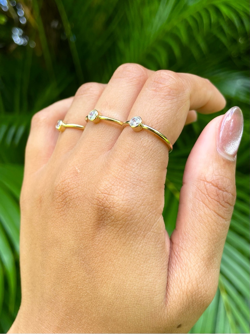 14K Gold Filled Solitaire CZ Ring